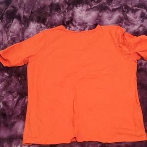 bright orange t-shirt